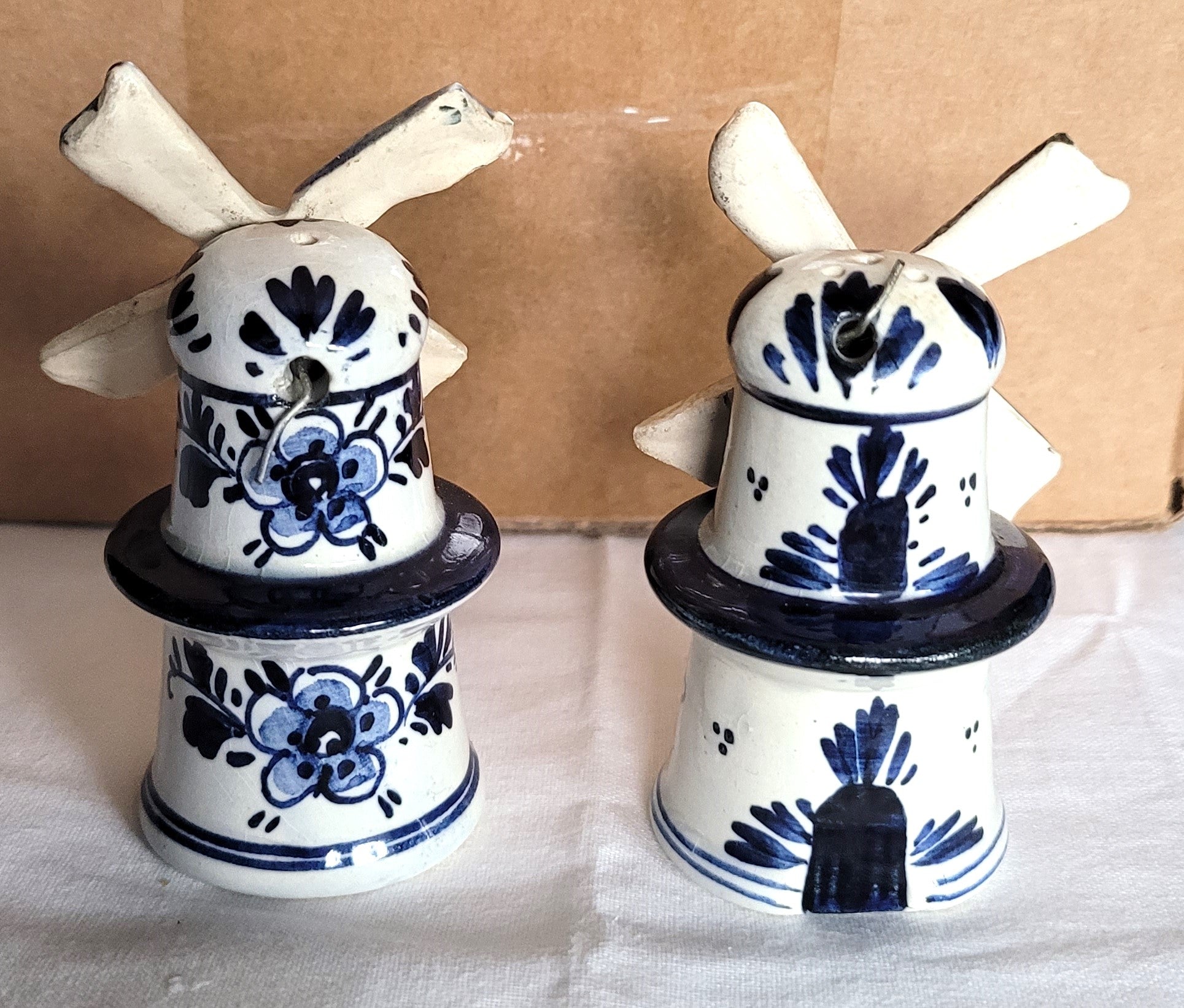 Holland Delft Windmill Salt and Pepper Shakers