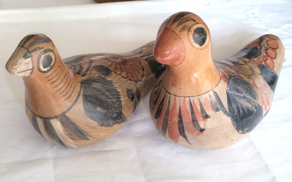 Tonala Mexico Bird Pottery