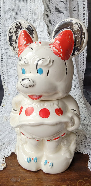 Walt Disney Mickey & Minnie Mouse Cookie Jar