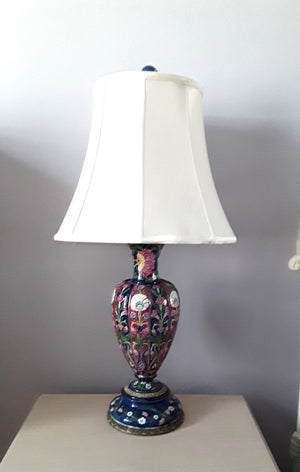 Floral Ceramic Desk Lamp