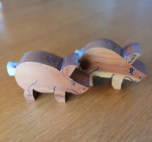 Lake Tahoe Souvenir Pig Salt & Pepper Shakers