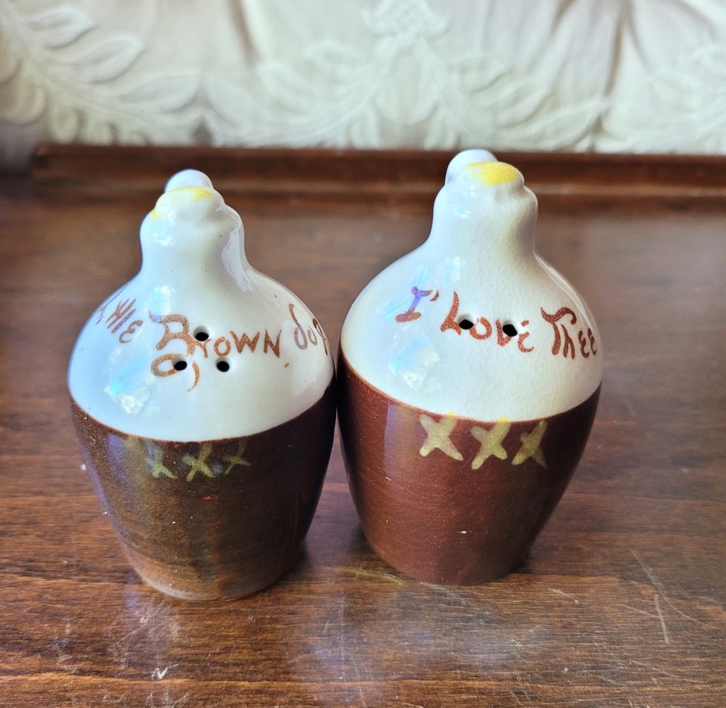 Little Brown Jug Salt & Pepper Shakers