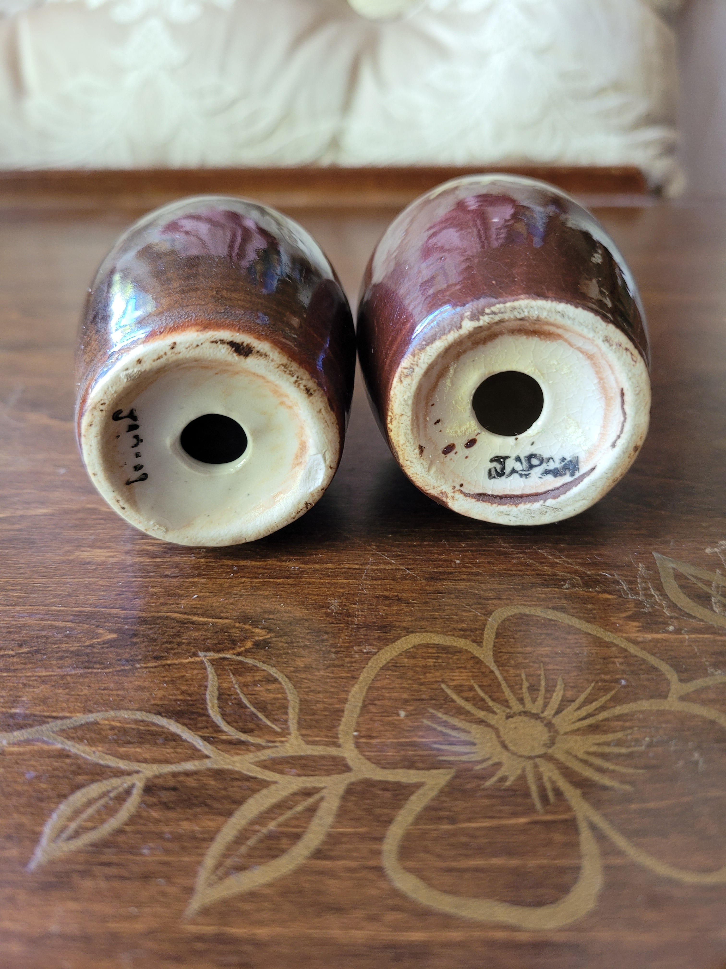 Little Brown Jug Salt & Pepper Shakers