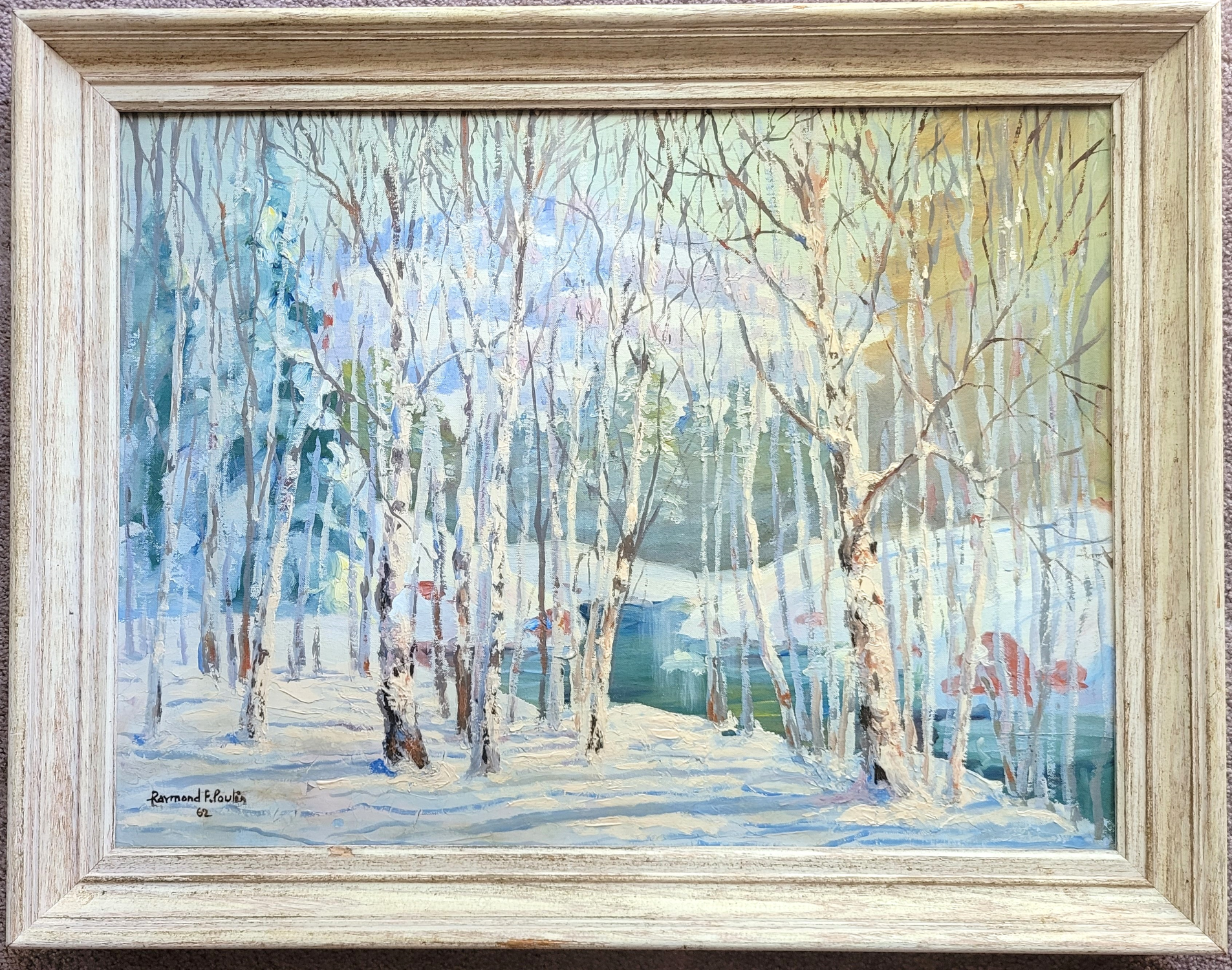 "Winter Birches" by Raymond Poulin, 1962