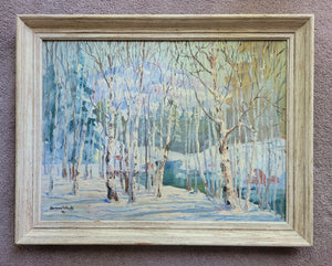 "Winter Birches" by Raymond Poulin, 1962