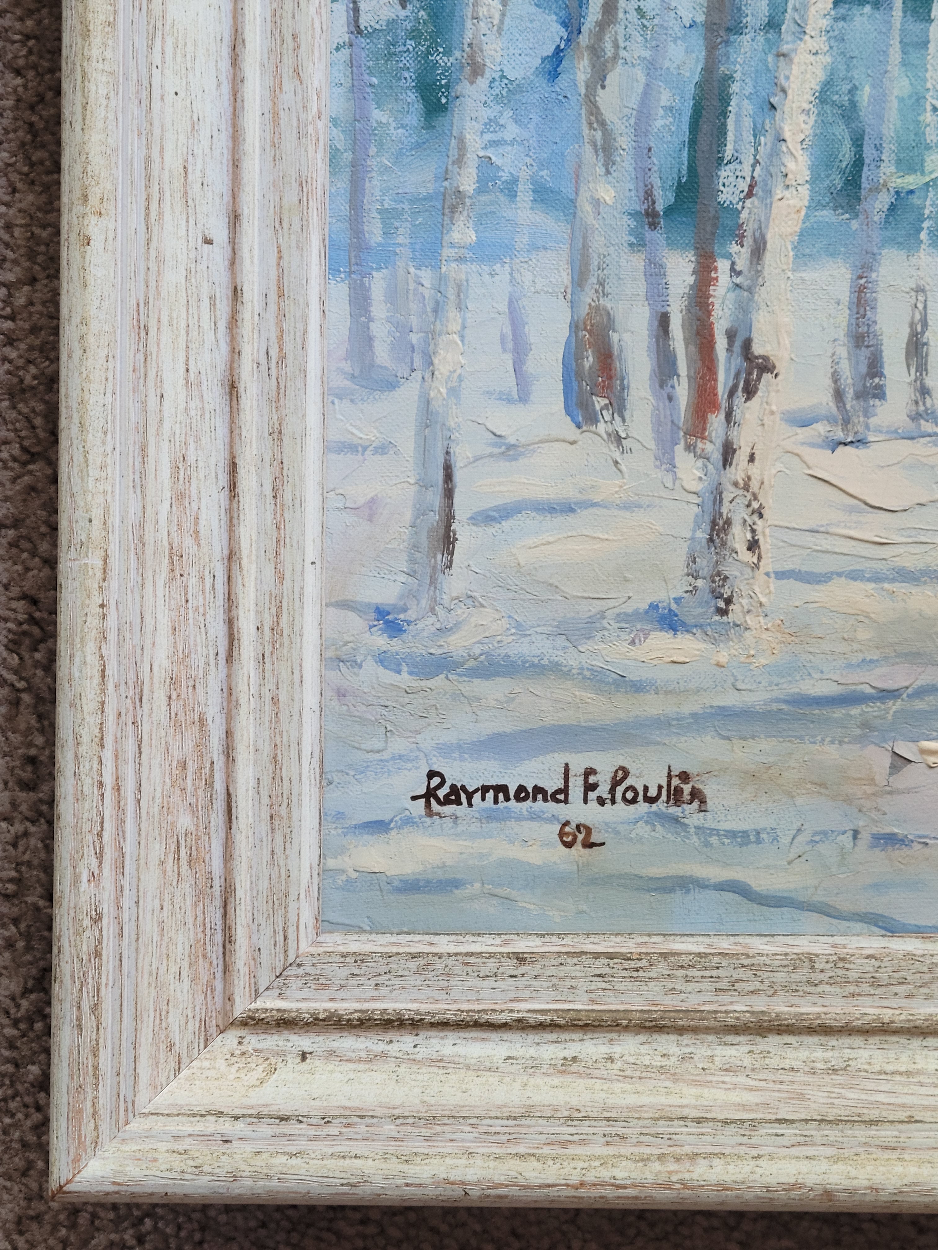 "Winter Birches" by Raymond Poulin, 1962