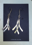 Sterling Dangle Saber Earrings