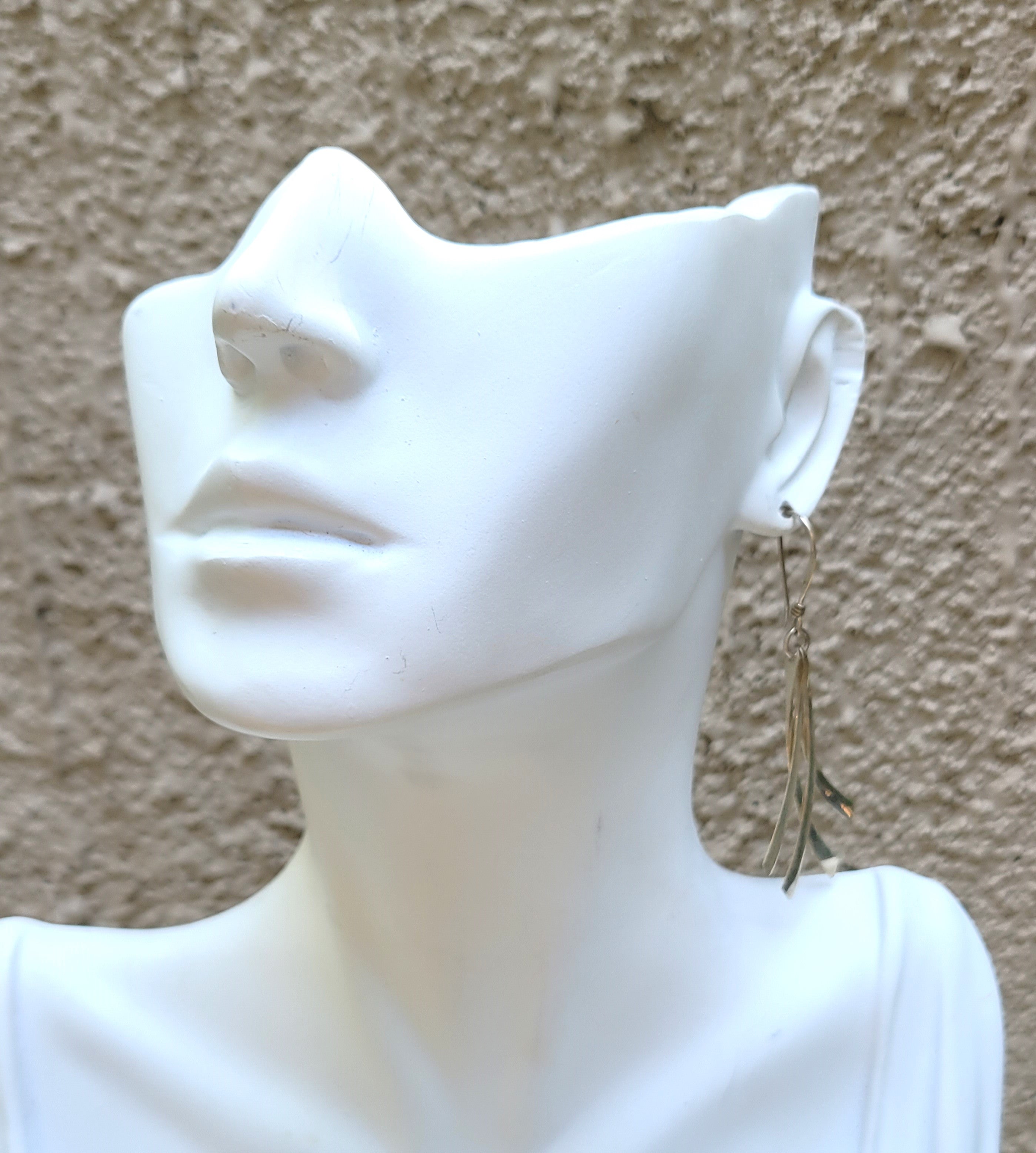 Sterling Dangle Saber Earrings