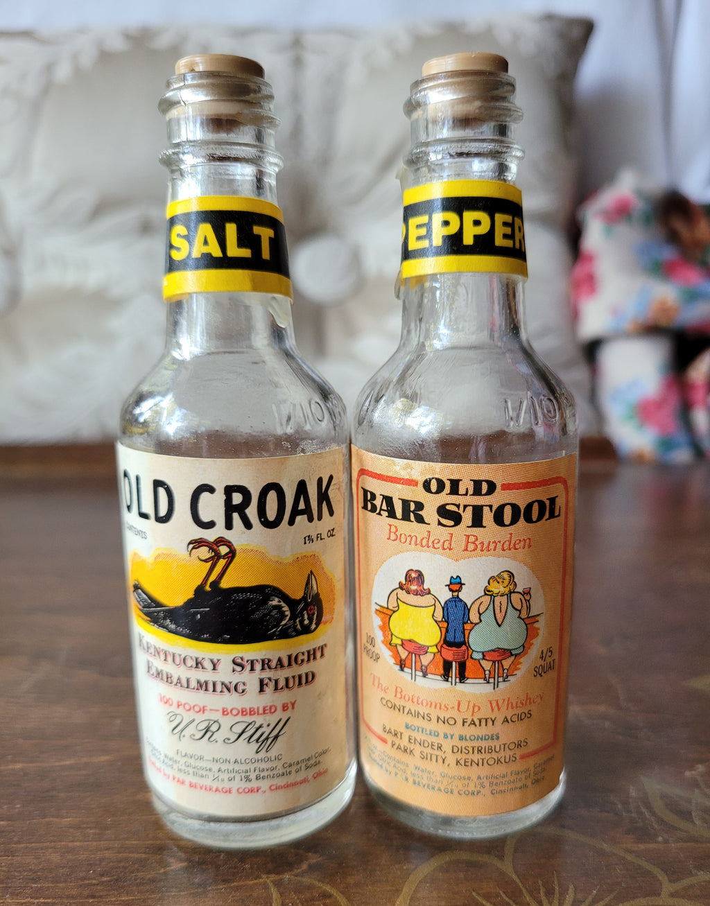 Wacky Whiskey Salt & Pepper Shakers