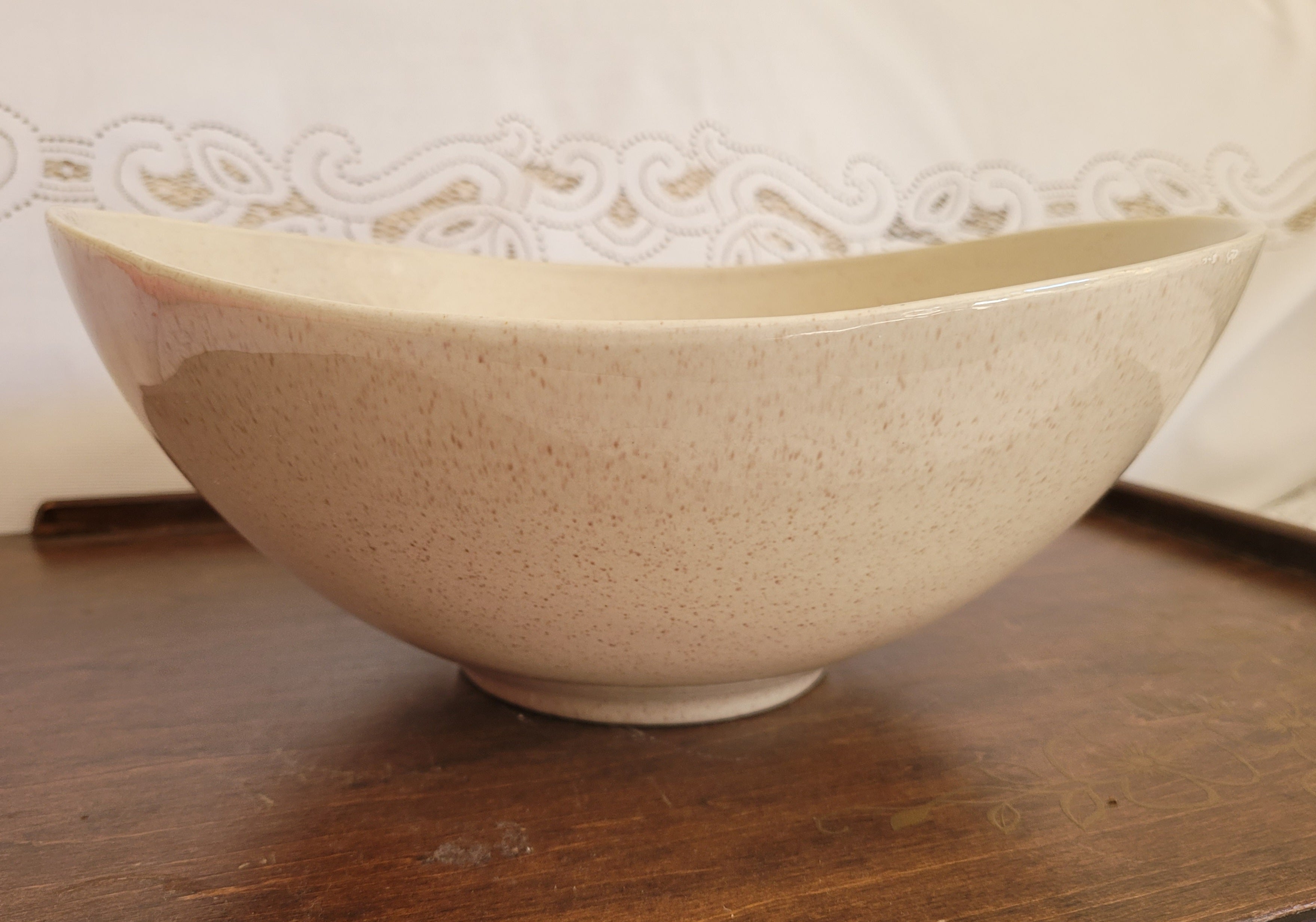 Red Wing Mid-century Speckle-glazed Bowl