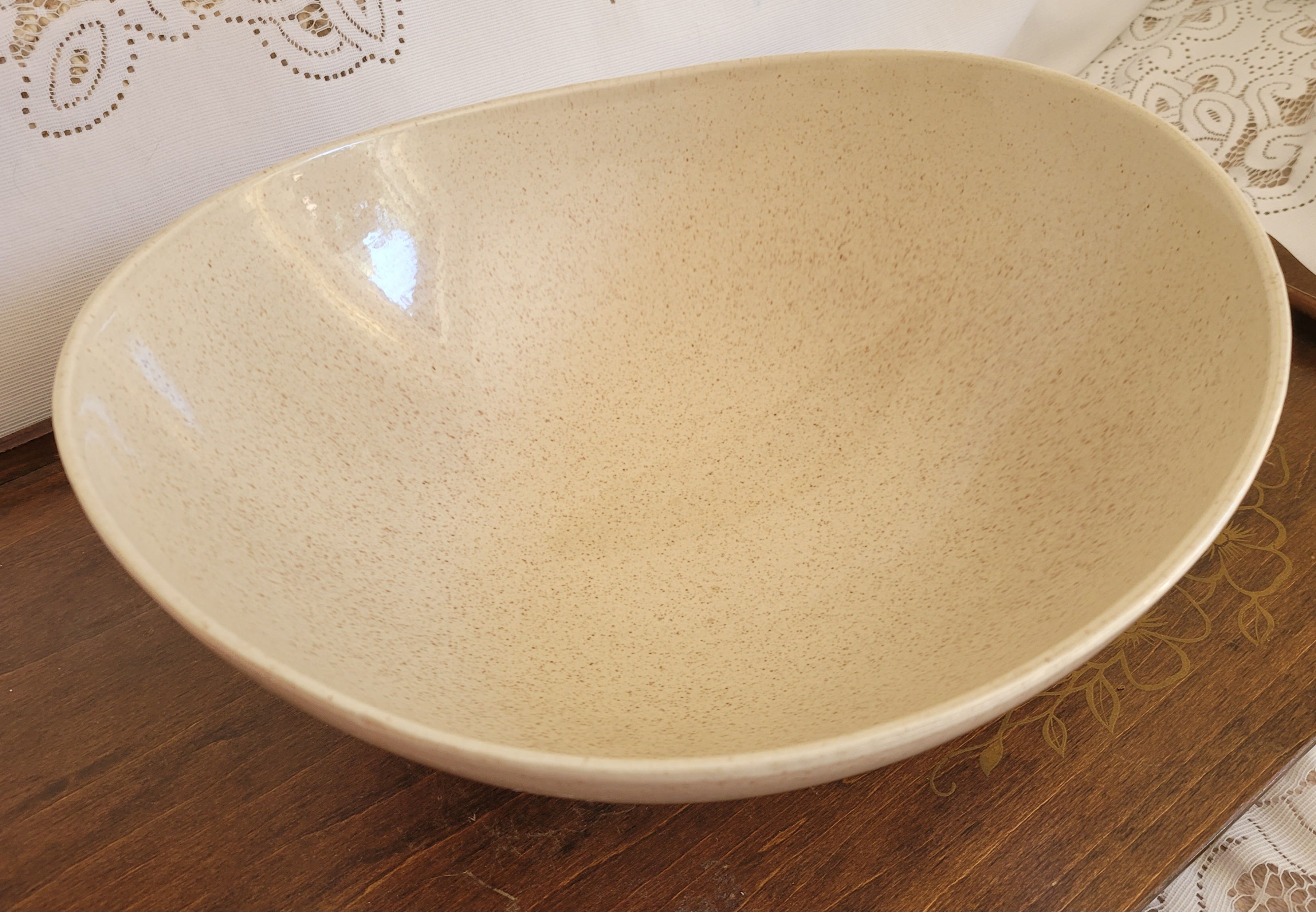 Red Wing Mid-century Speckle-glazed Bowl