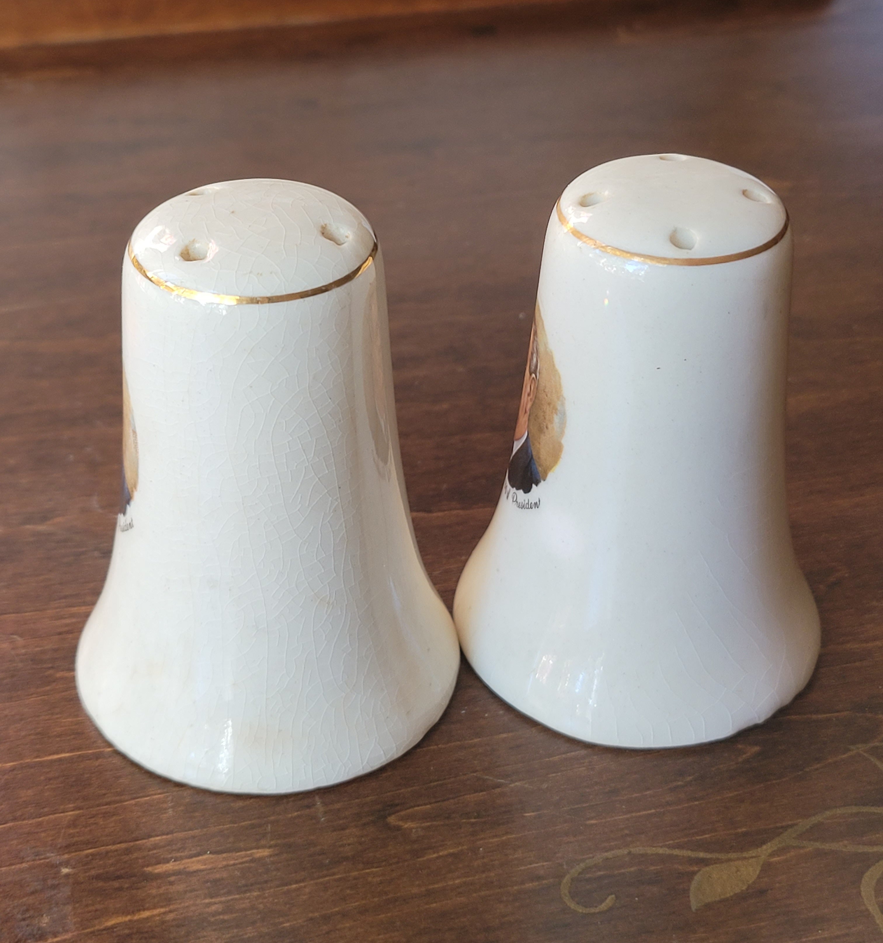 Vintage LBJ Salt & Pepper Shakers