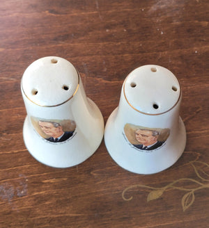 Vintage LBJ Salt & Pepper Shakers