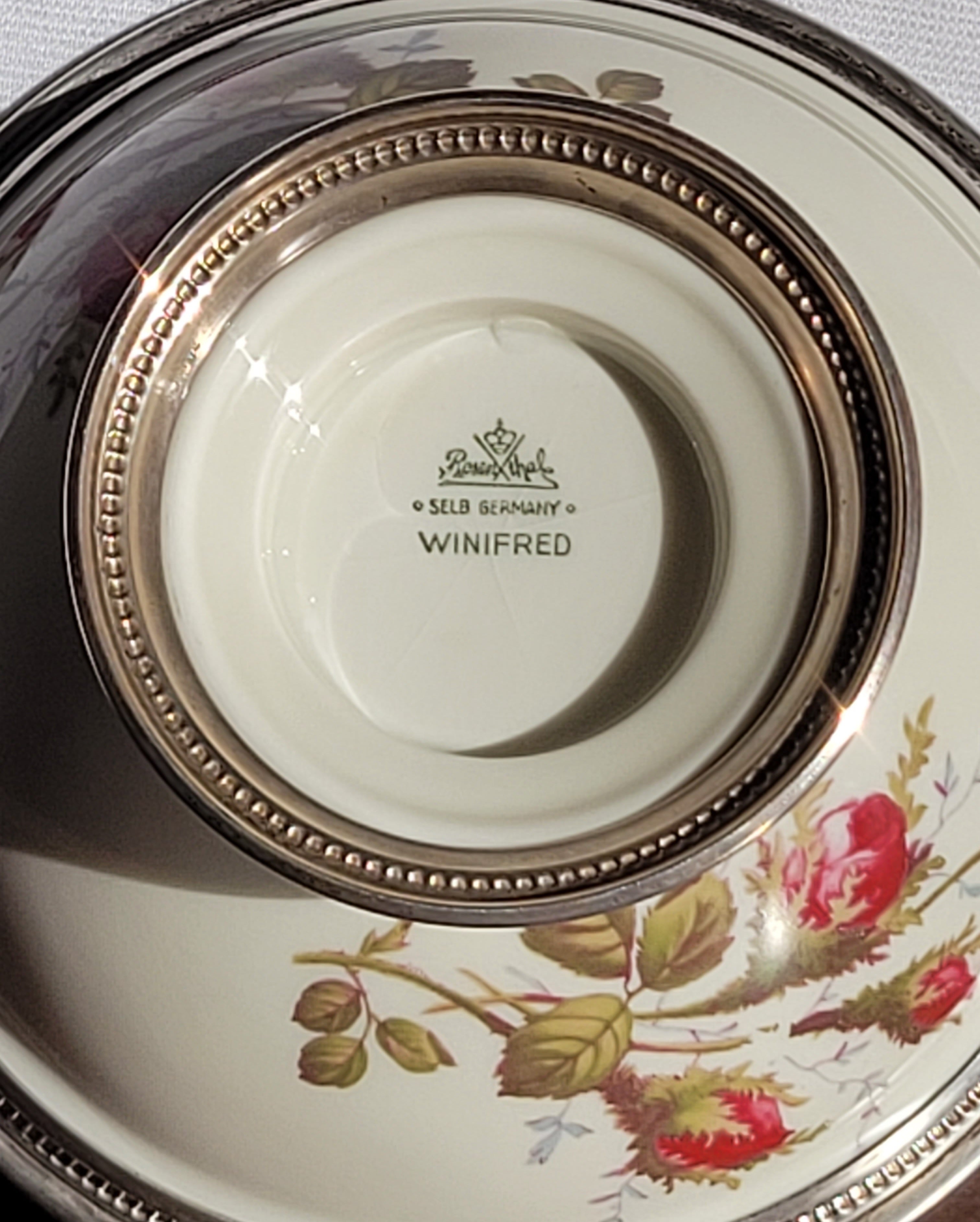 Sterling Trimmed Rosenthal Winifred 6" Bowl