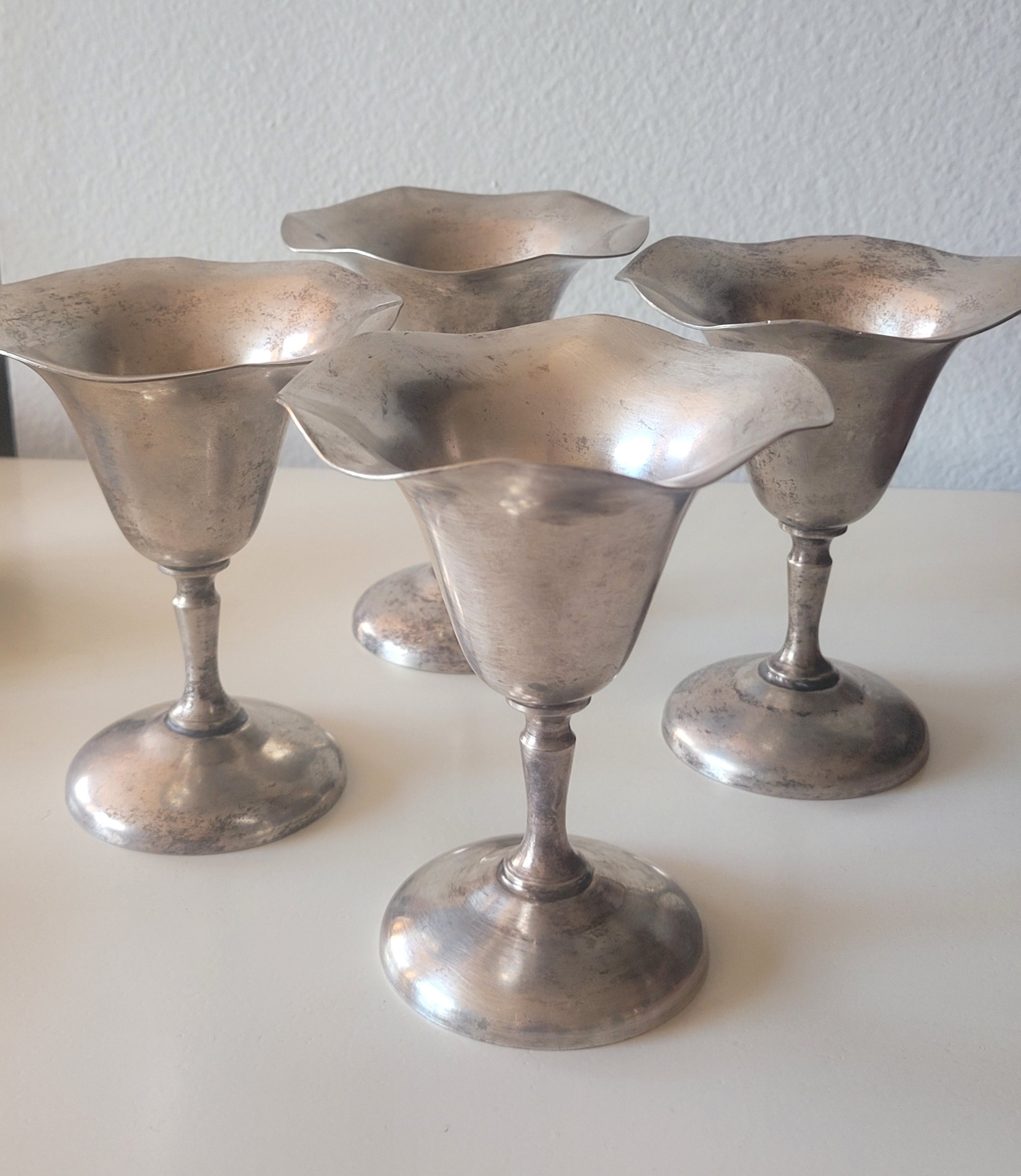 Vintage Cecilware Tulip Goblets