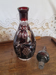 Vintage Polish Lead Crystal Decanter