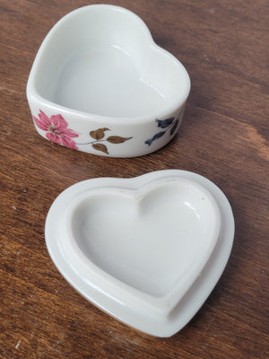 Otagiri Japan Porcelain Heart Trinket Box