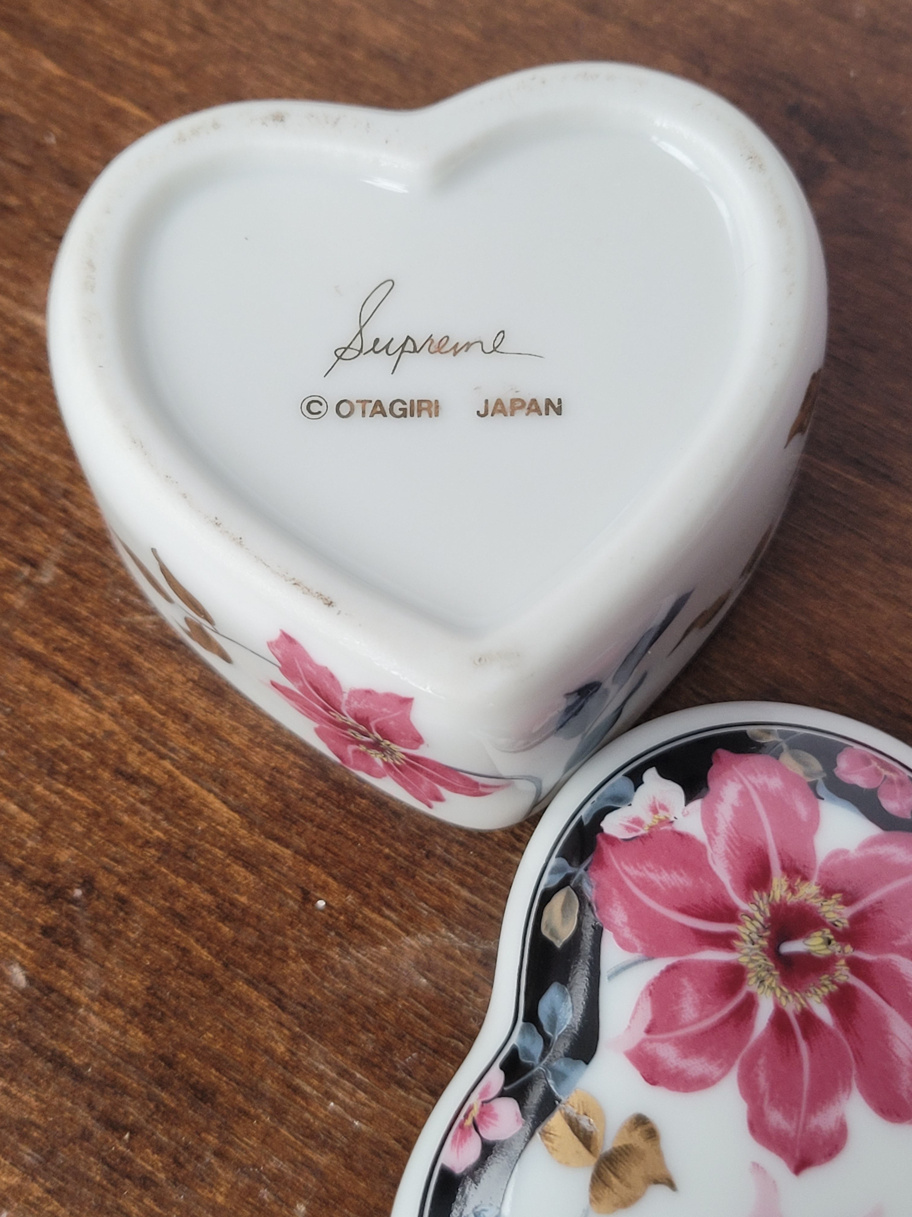 Otagiri Japan Porcelain Heart Trinket Box