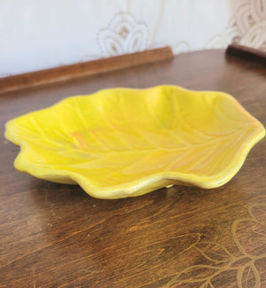 Vintage Murray Pottery Leaf Relish Dish