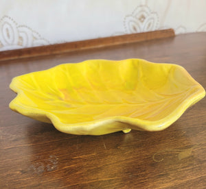 Vintage Murray Pottery Leaf Relish Dish