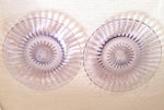 Purple Heisey Glass Dessert Plates, 6.5" pair