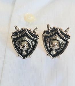 Vintage Coat-of-Arms Handsom Cyvra Cufflinks