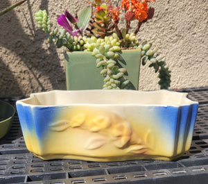 mid century succulent planter Mid-century Rectangle Spring Succulent Planter – Good Find Stores