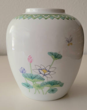 Otagiri Lotus Garden porcelain vase