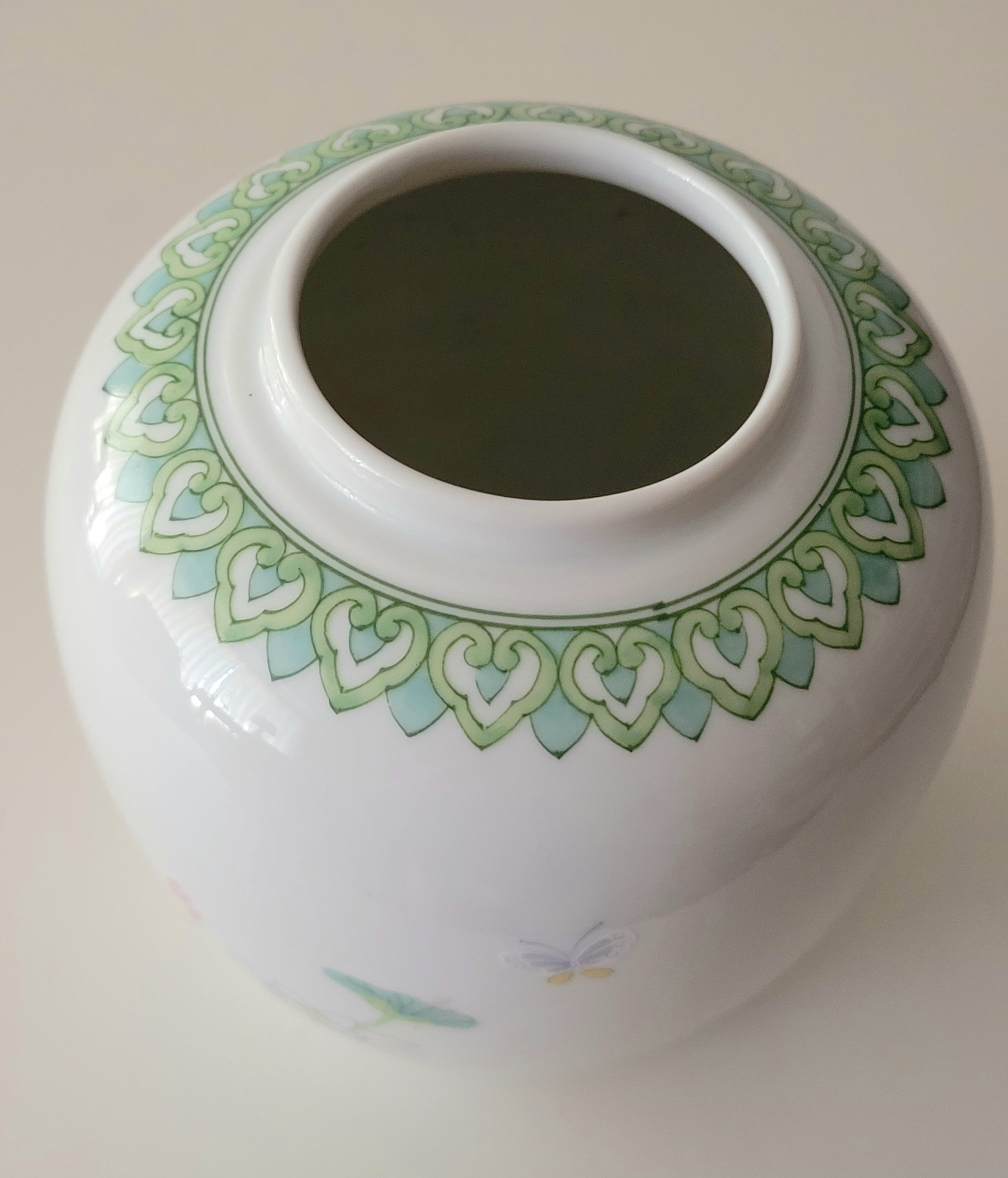 Otagiri Lotus Garden porcelain vase