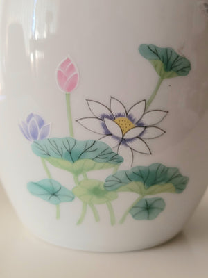 Otagiri Lotus Garden porcelain vase