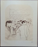 Al Hirschfeld Signed Lithograph "World Premier"