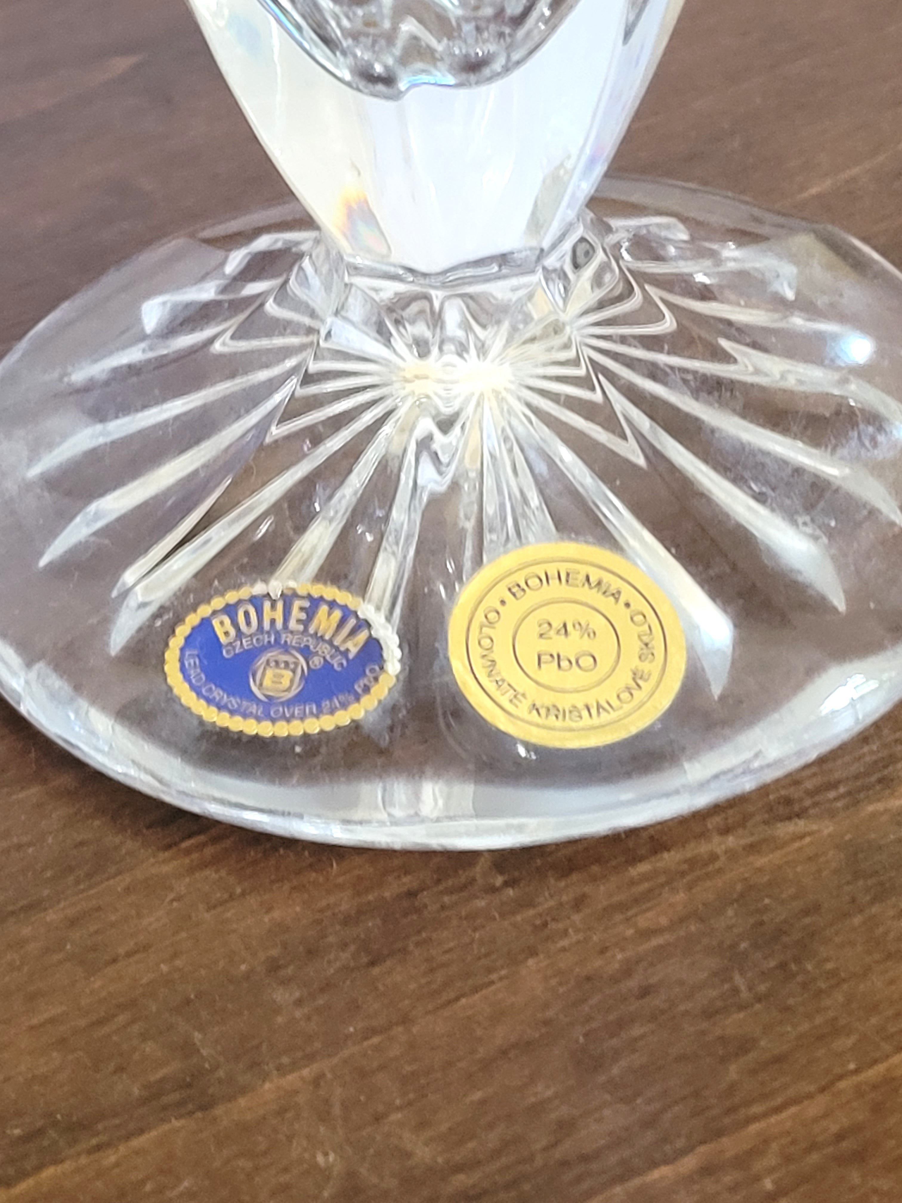 Bohemian Lead Crystal Vase