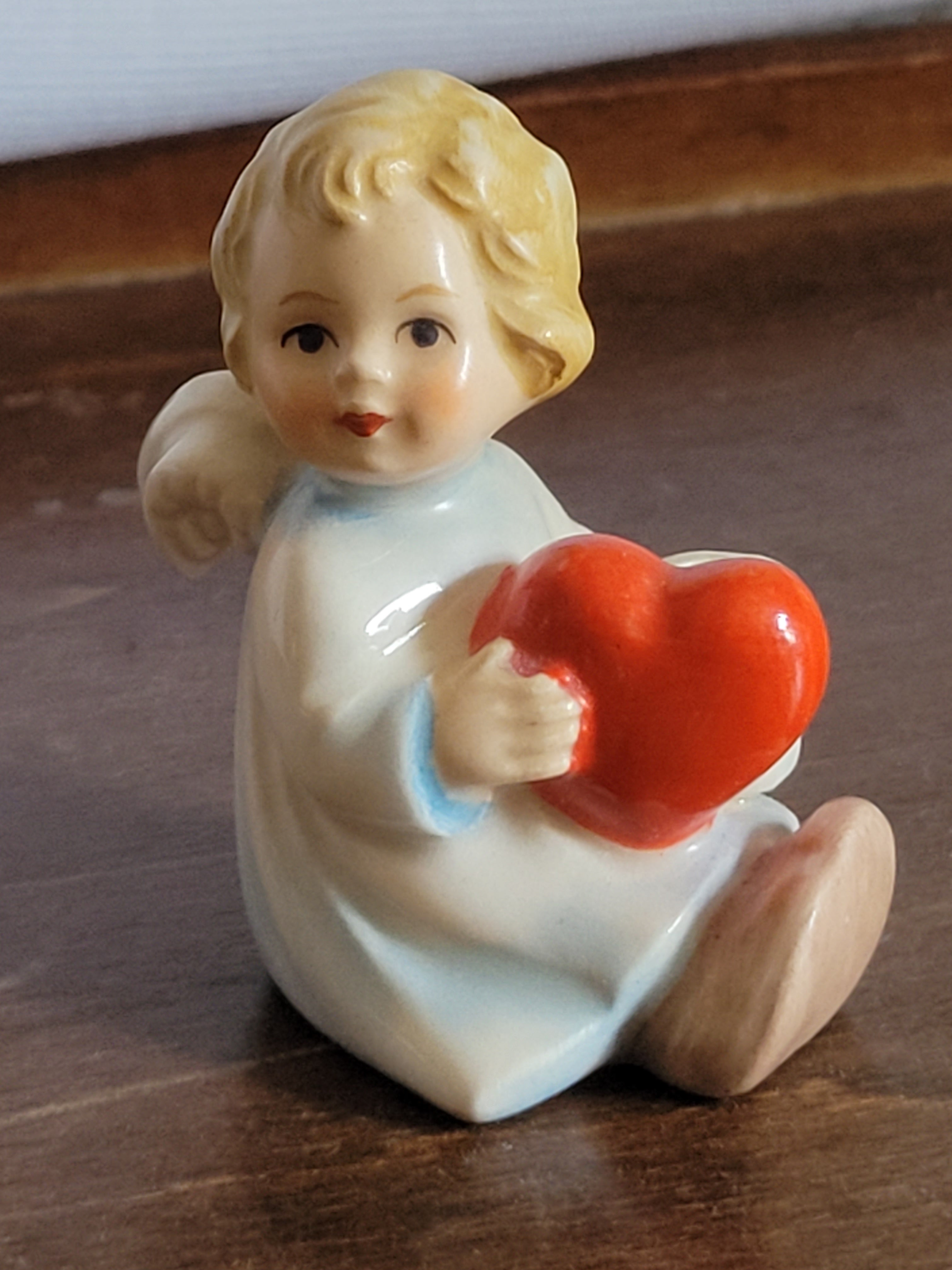 Vintage Goebel Baby Angel Holding a Heart