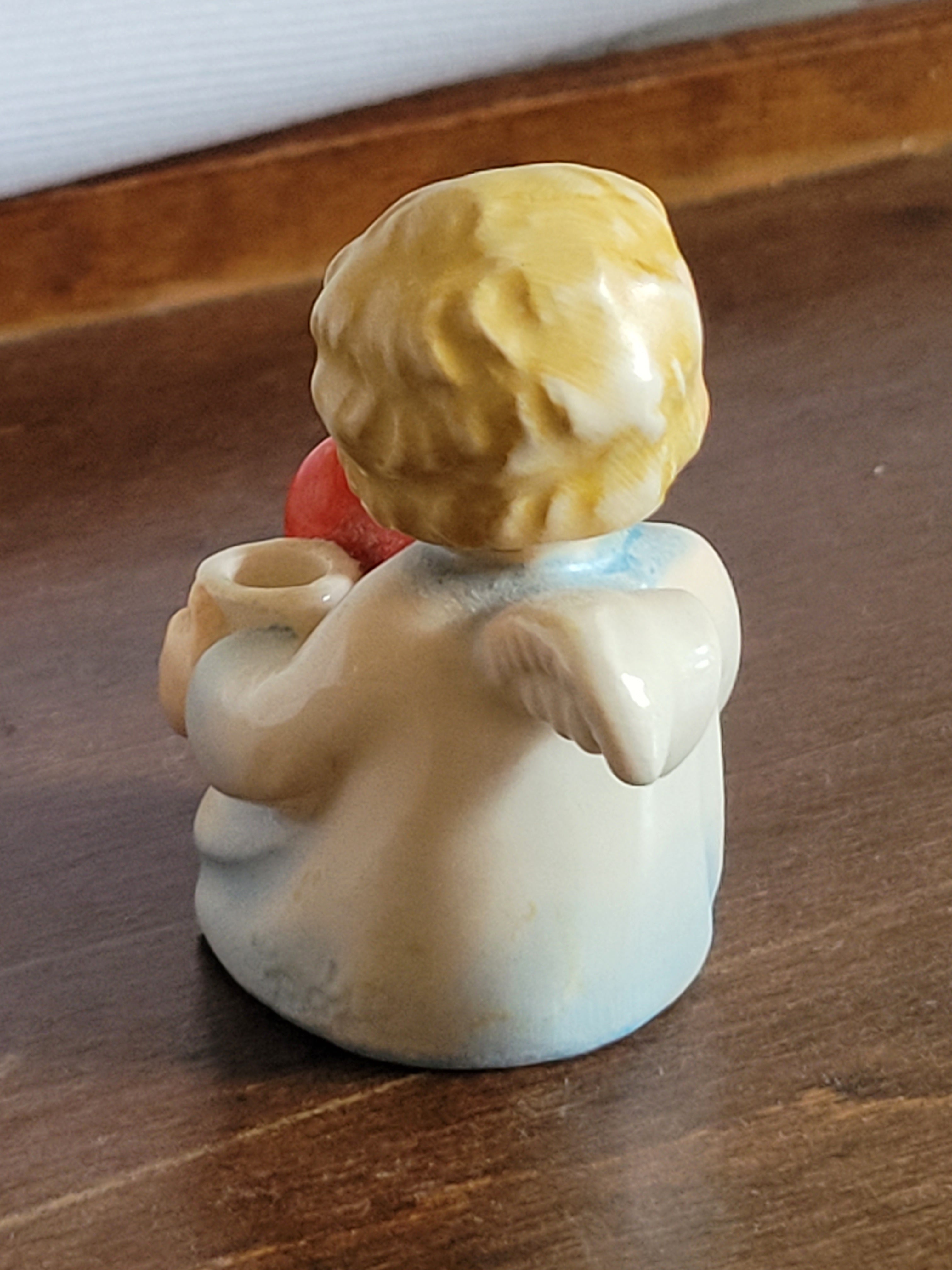 Vintage Goebel Baby Angel Holding a Heart