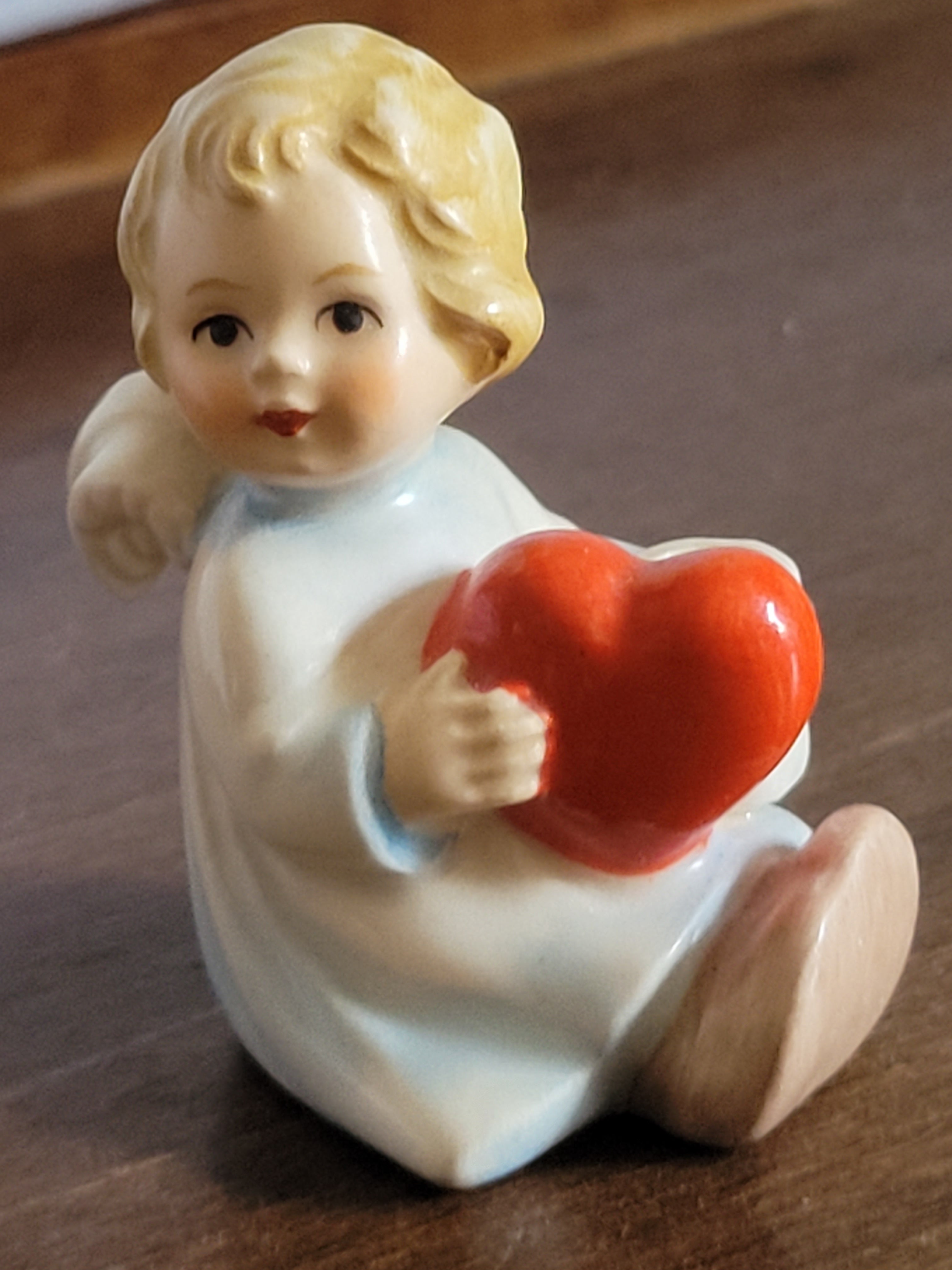 Vintage Goebel Baby Angel Holding a Heart