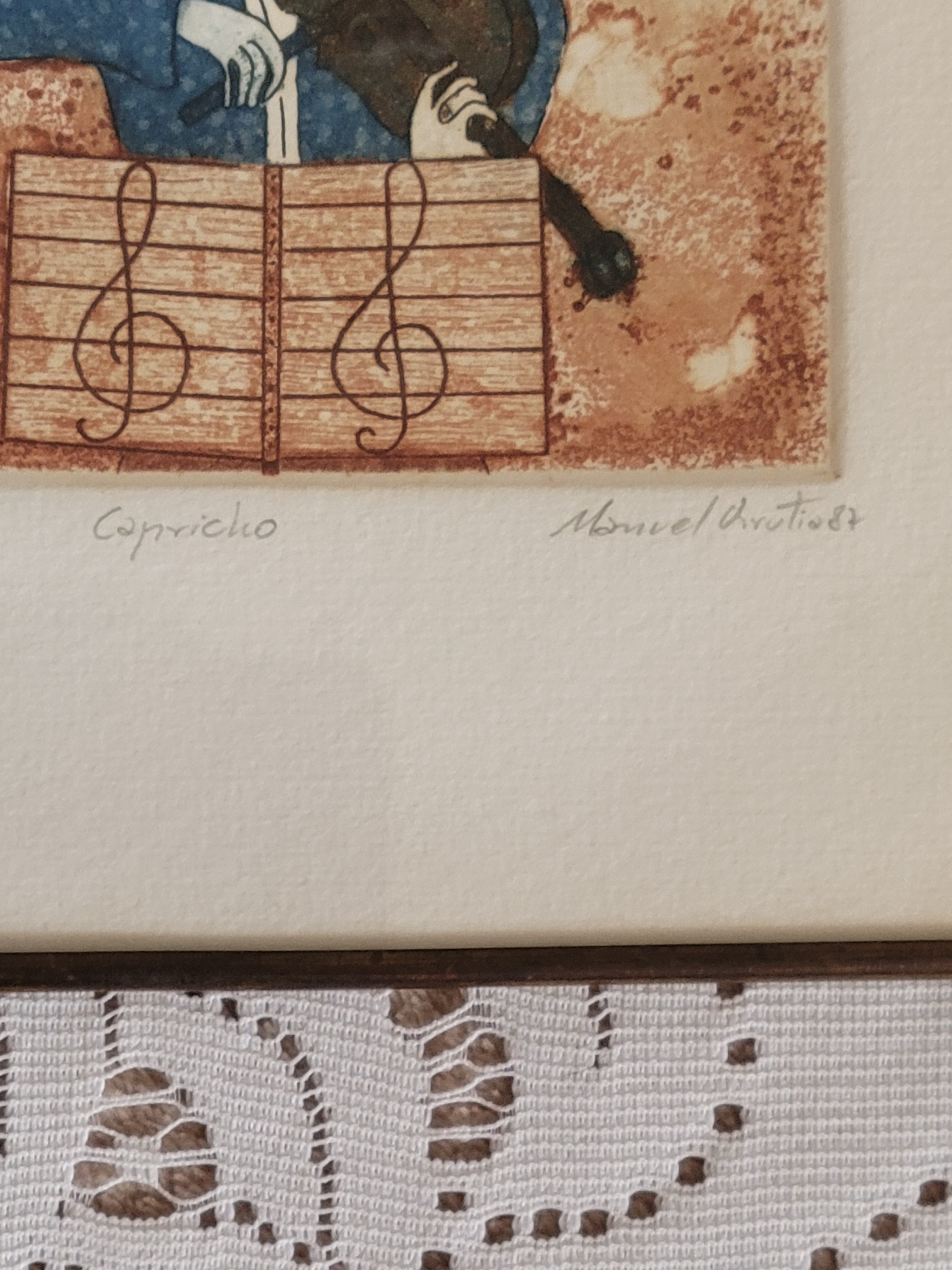 "Capricho" Signed Numbered Print by Manuel Urrutia