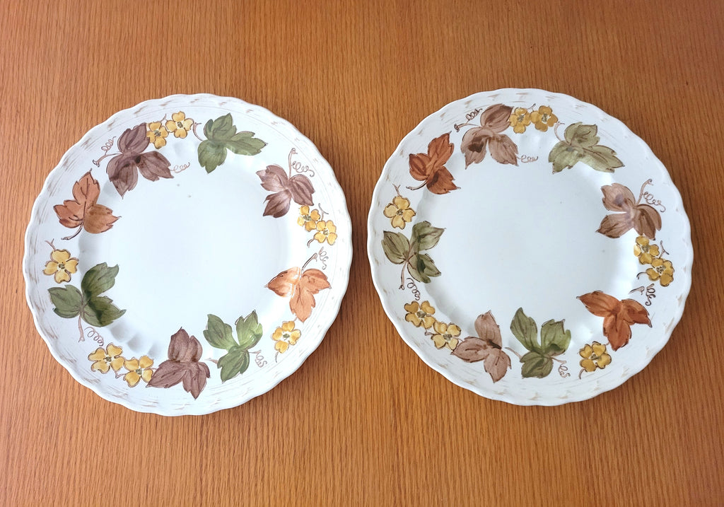 Metlox Vernon-ware "Autumn Leaves" Dinner Plates