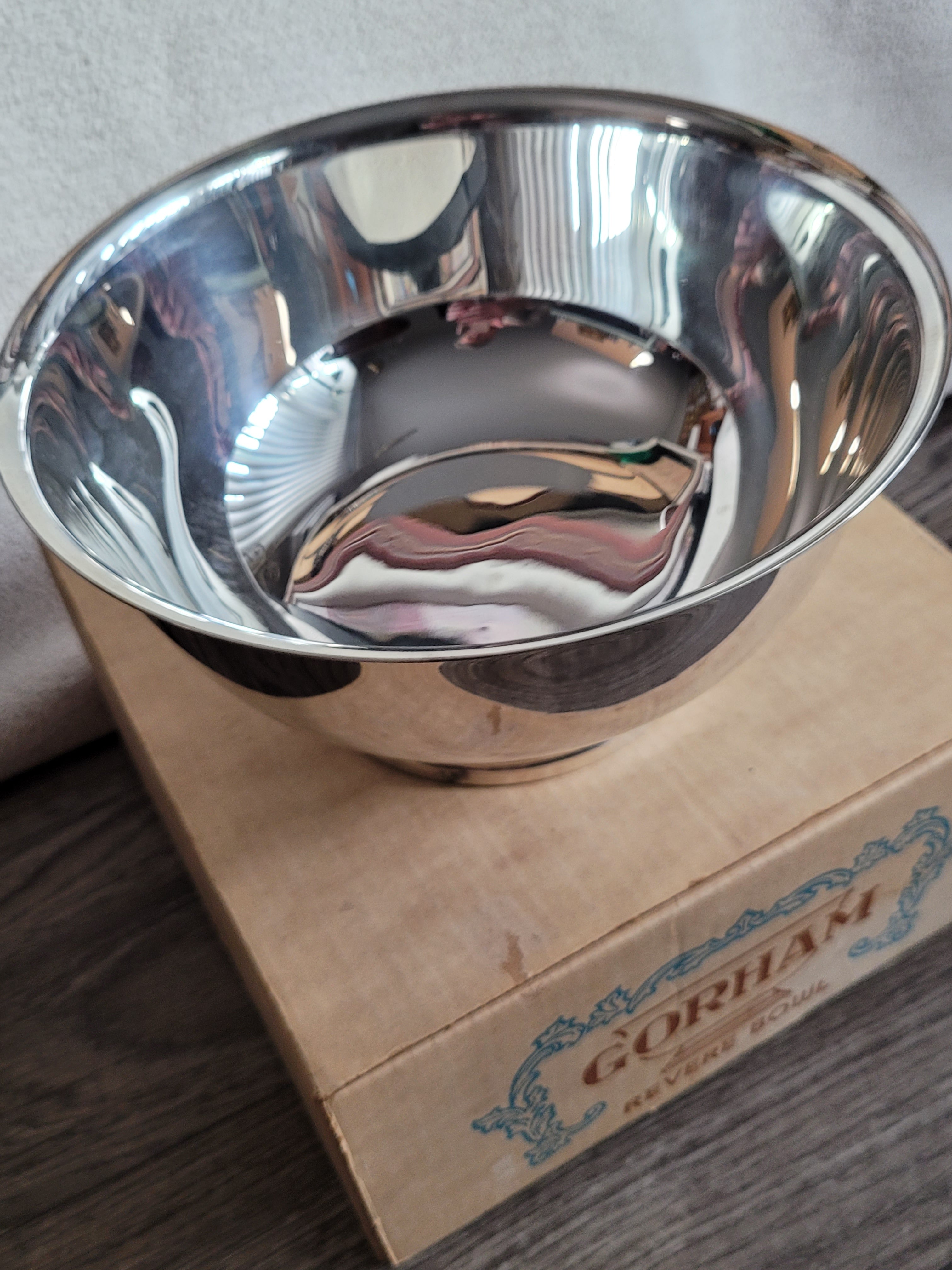 Gorham Revere silver plate 10.25" bowl