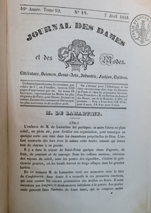 Journal Des Dames April 1844 edition