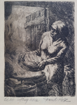 "Sifting Ashes" Signed Print Etching by David Rose
