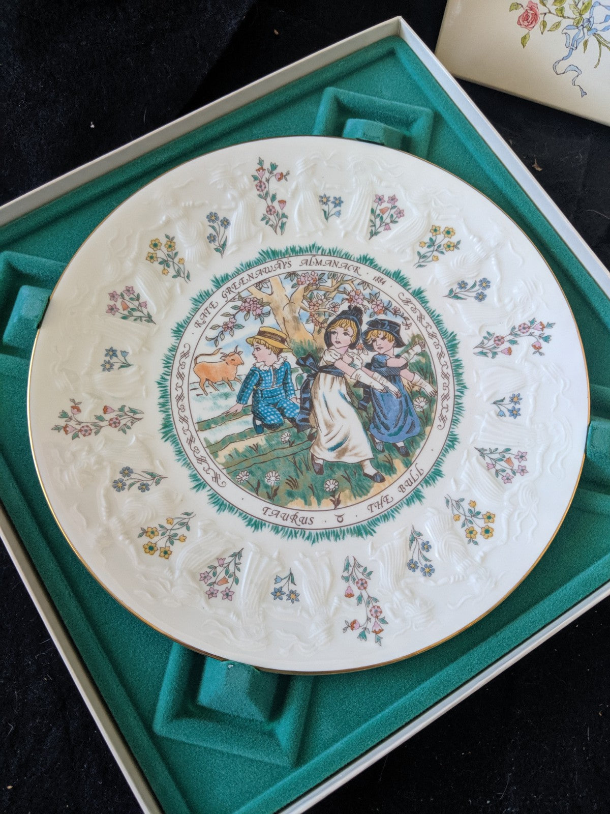 Kate Greenaway Almanack Plate by Royal Doulton -Taurus
