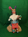 Native American Kachina figurine, The Clown, artist signed and numbered
