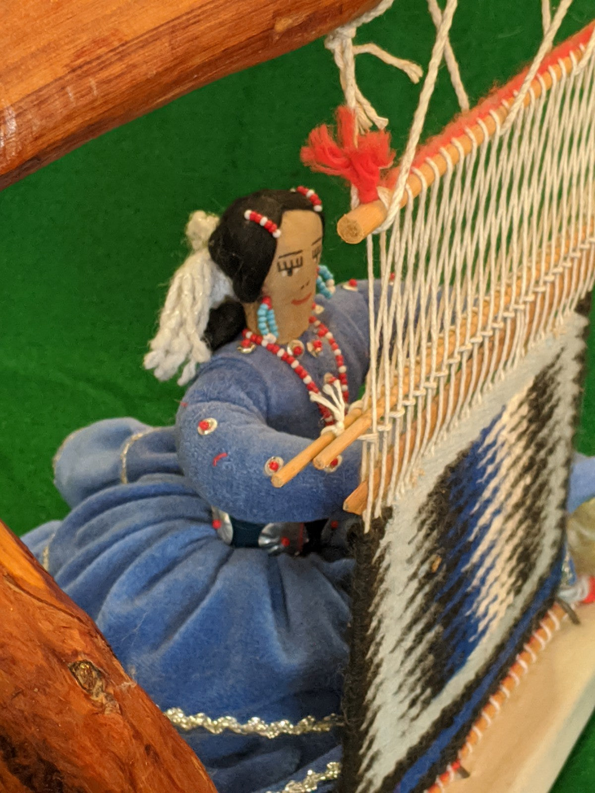 Native American Kachina figurine, Mother at the Loom, unsigned