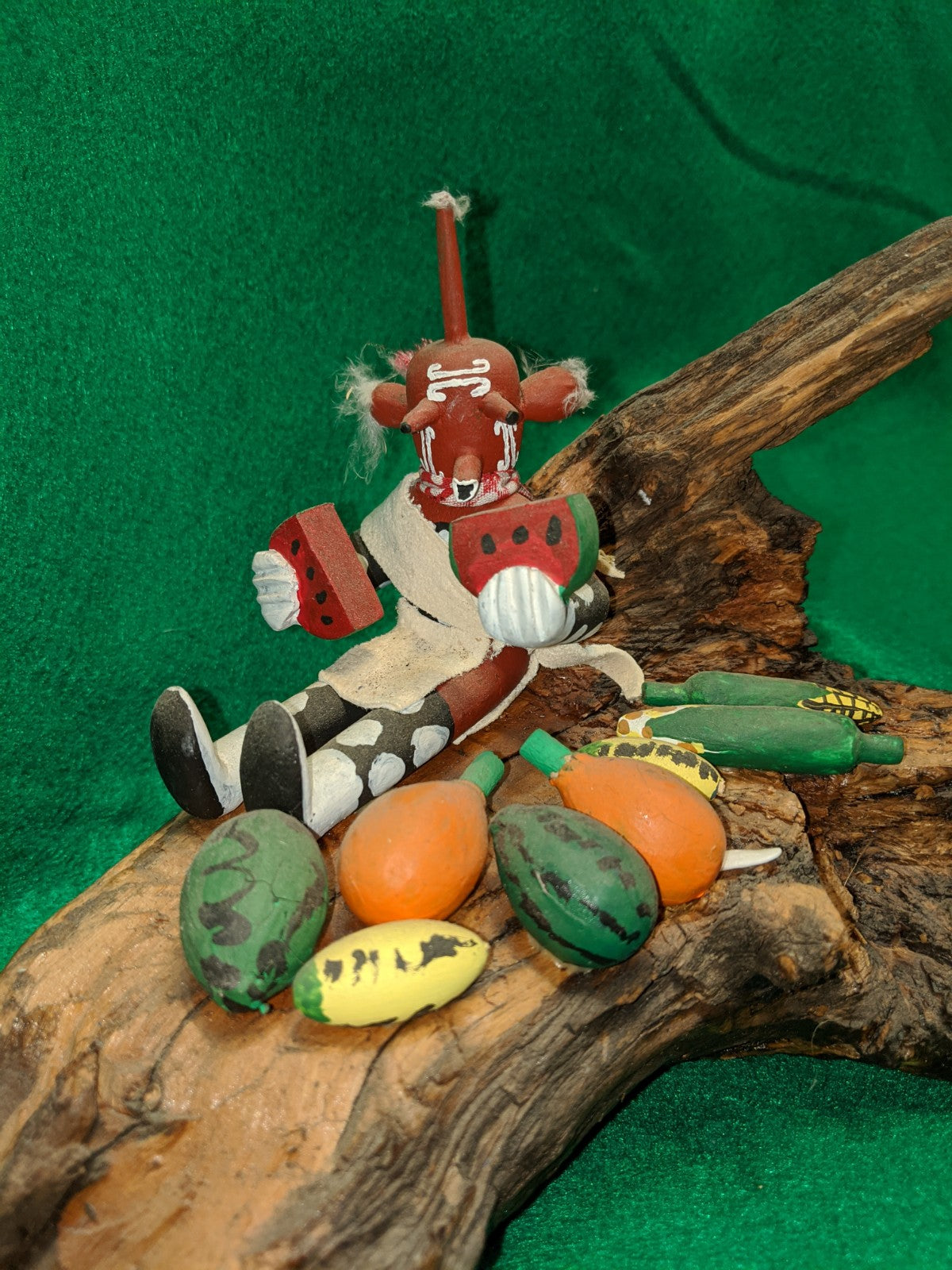 Kachina Clown with Gourds, Corn and Mellons