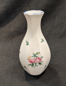 Harrods small bud vase w painted flowers