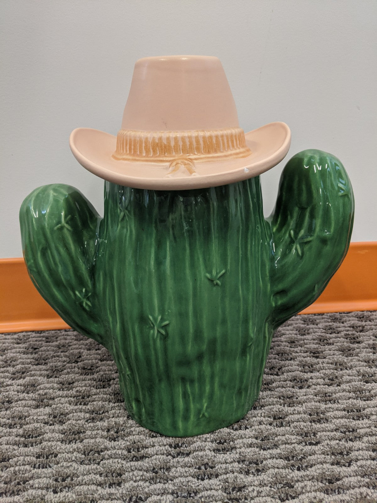 Vintage Treasure Craft Cactus Cowboy Cookie Jar