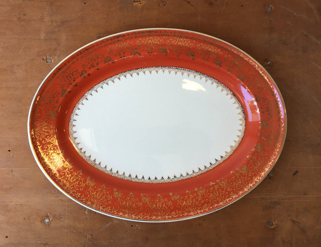 Vintage Edwin Knowles Hostess small oval serving platter