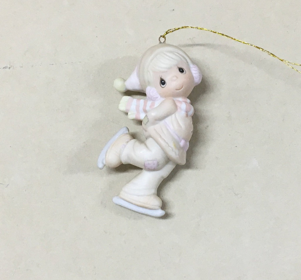 Precious Moments "Dropping In For Christmas" figurine, 1982