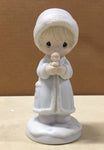 Enesco Precious Moments "May Your Christmas Be Happy" figurine, 1991